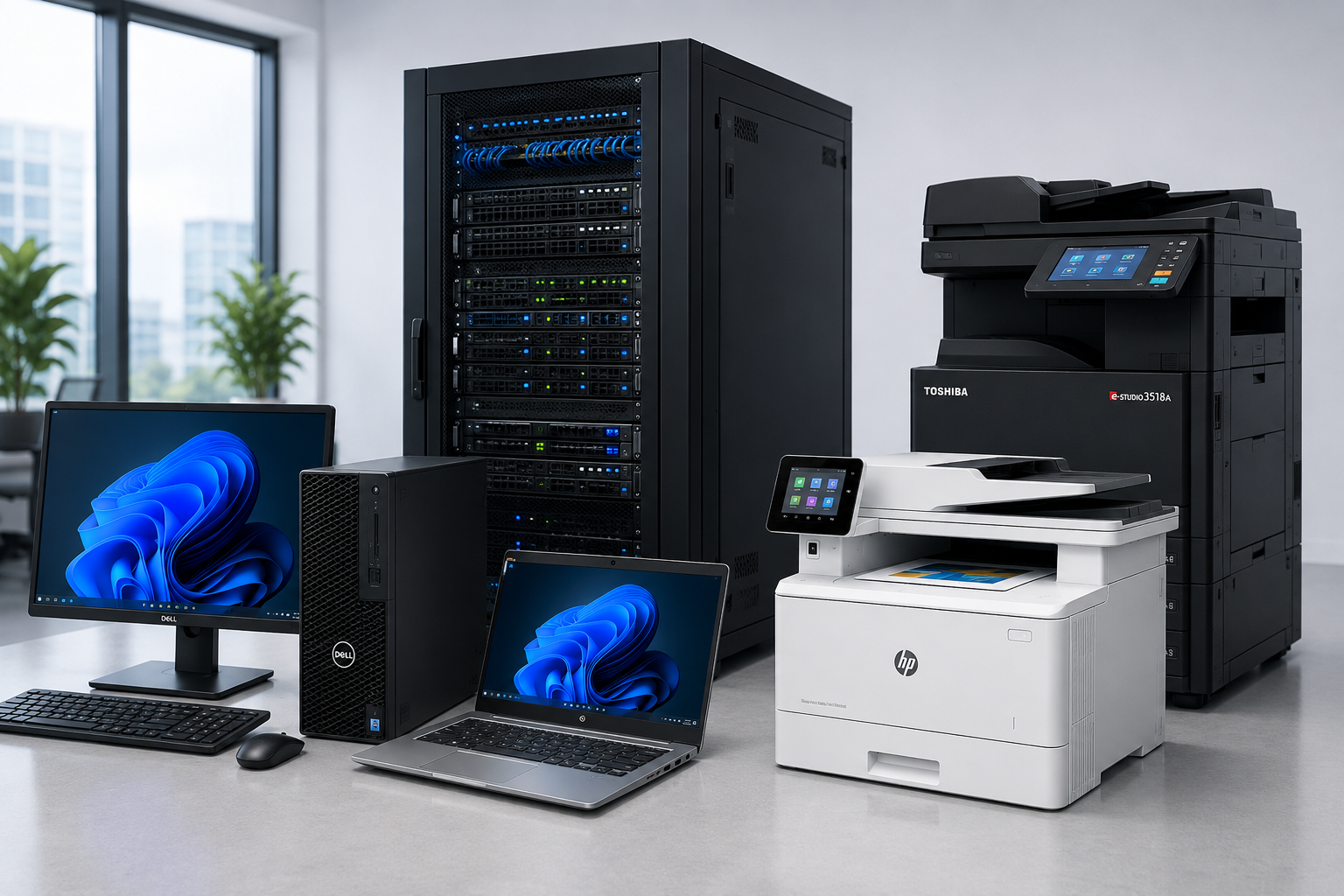 IT infrastructure and desktop setup